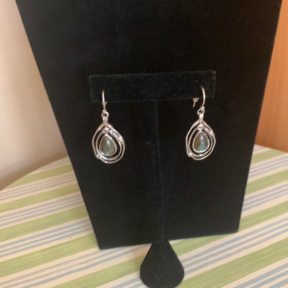 .925 sterling silver and Labradorite earrings